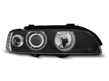 HEADLIGHTS BMW E39 09.95-06.03 ANGEL EYES BLACK CCFL