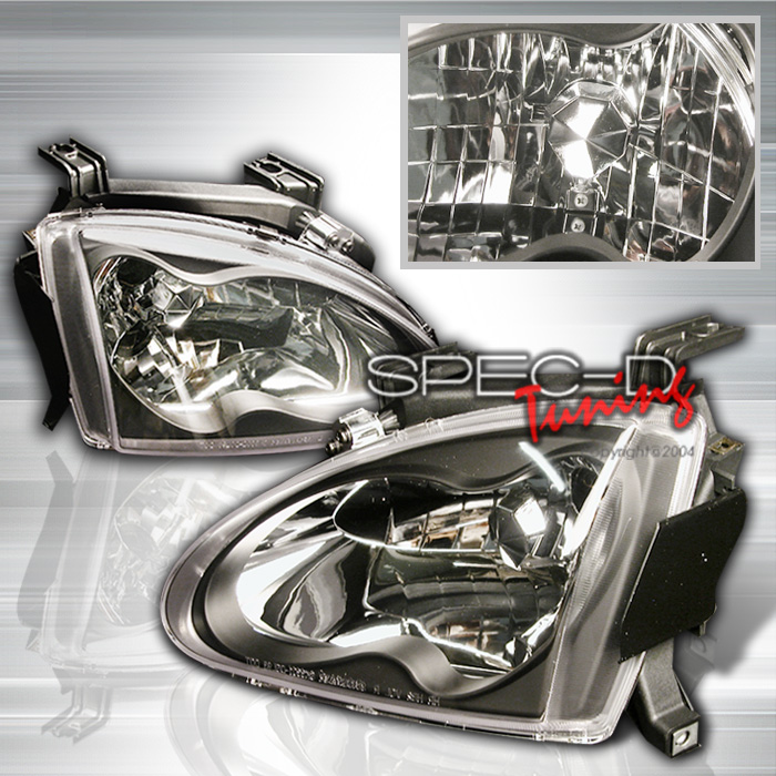 HONDA DELSOL 92-97 HEADLIGHTS BLACK [SR]