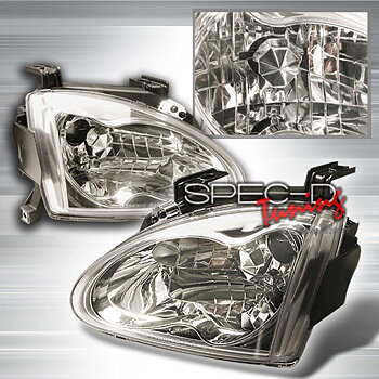 HONDA DELSOL 92-97 HEADLIGHTS CHROME [SR]