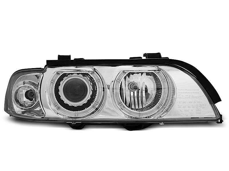 HEADLIGHTS BMW E39 09.95-06.03 ANGEL EYES H7/H7 CHROME