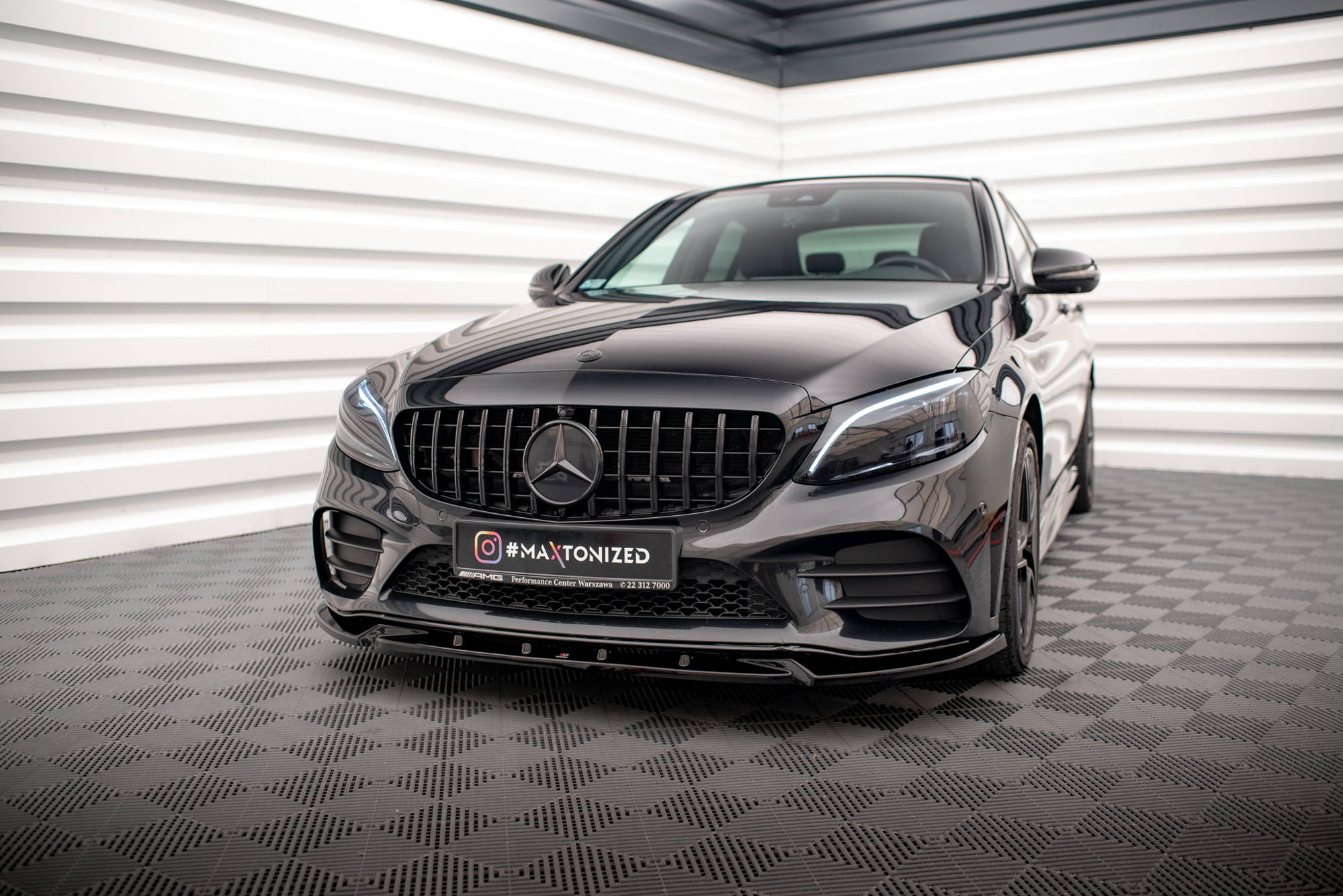 Front Splitter V.2 Mercedes-Benz C AMG Line Sedan / Coupe W205 / C205 Facelift - 4