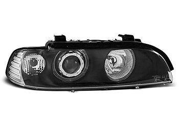 HEADLIGHTS BMW E39 09.95-06.03 ANGEL EYES BLACK