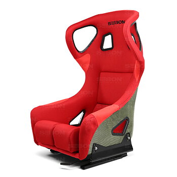 UNIVERSAL SEIBON TYPE-FC KEVLAR BUCKET SEAT (RED FABRIC)