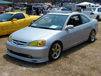 HONDA CIVIC 01-03 2D COUPE MUGEN LOOK ABS FRONT LIP [SIX]