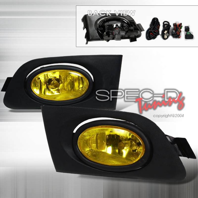 HONDA CIVIC 01-03 2D COUPE OEM FOGLIGHTS JDM YELLOW