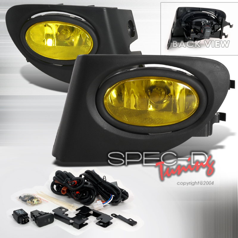 HONDA CIVIC 01-03 3D OEM FOGLIGHTS JDM YELLOW