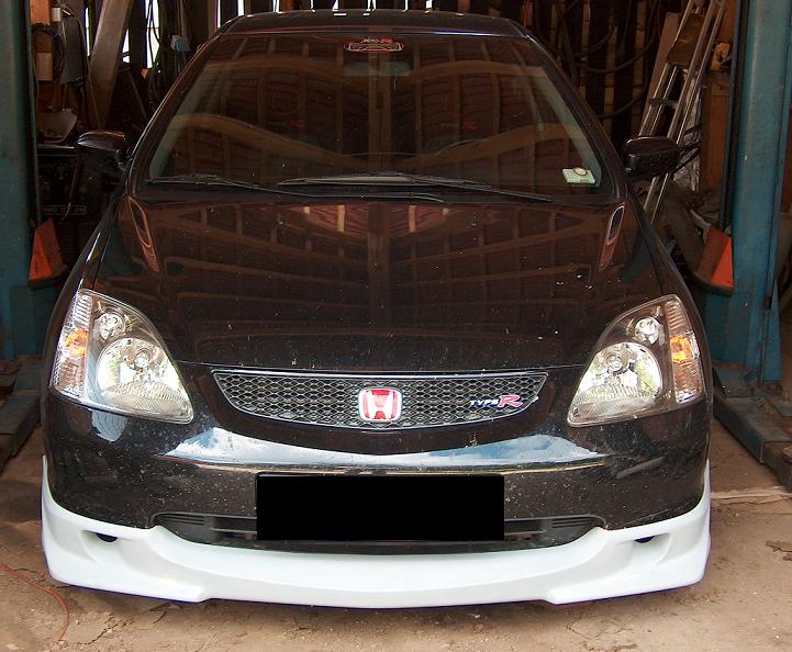 HONDA CIVIC 01-04 3D (+ TYPE-R) MUGEN USTYLE FRONT LIP - 3