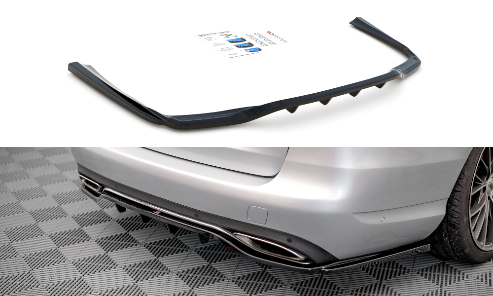 Central Rear Splitter (Vertical Bars) Mercedes C W205 Estate (2014-2018)