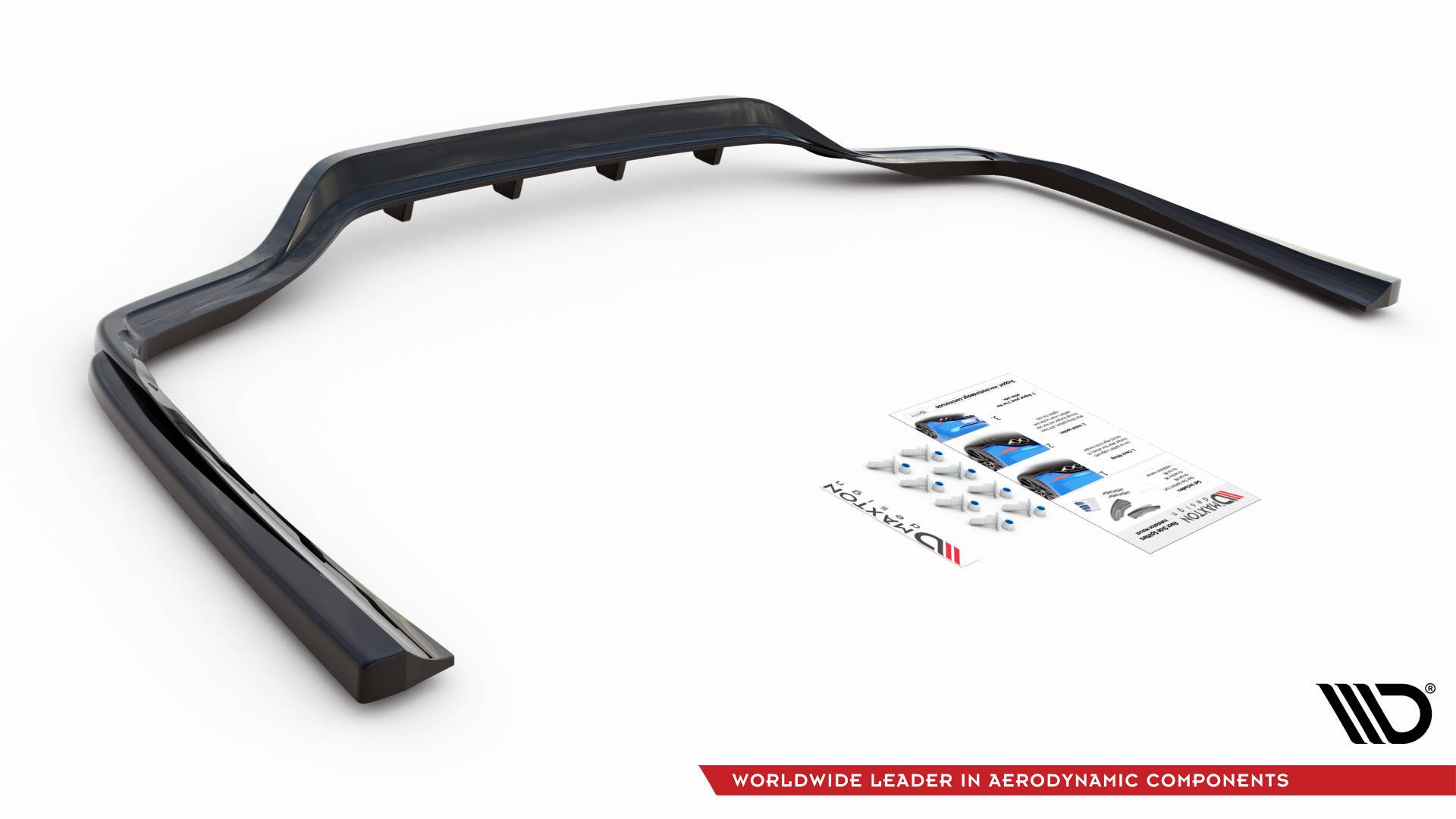 Central Rear Splitter (Vertical Bars) Mercedes C W205 Estate (2014-2018) - 5