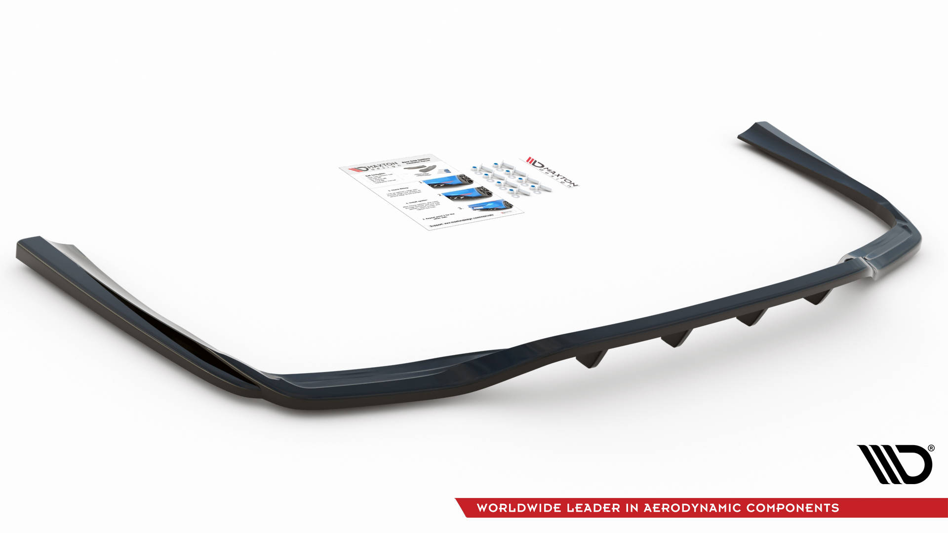 Central Rear Splitter (Vertical Bars) Mercedes C W205 Estate (2014-2018) - 4