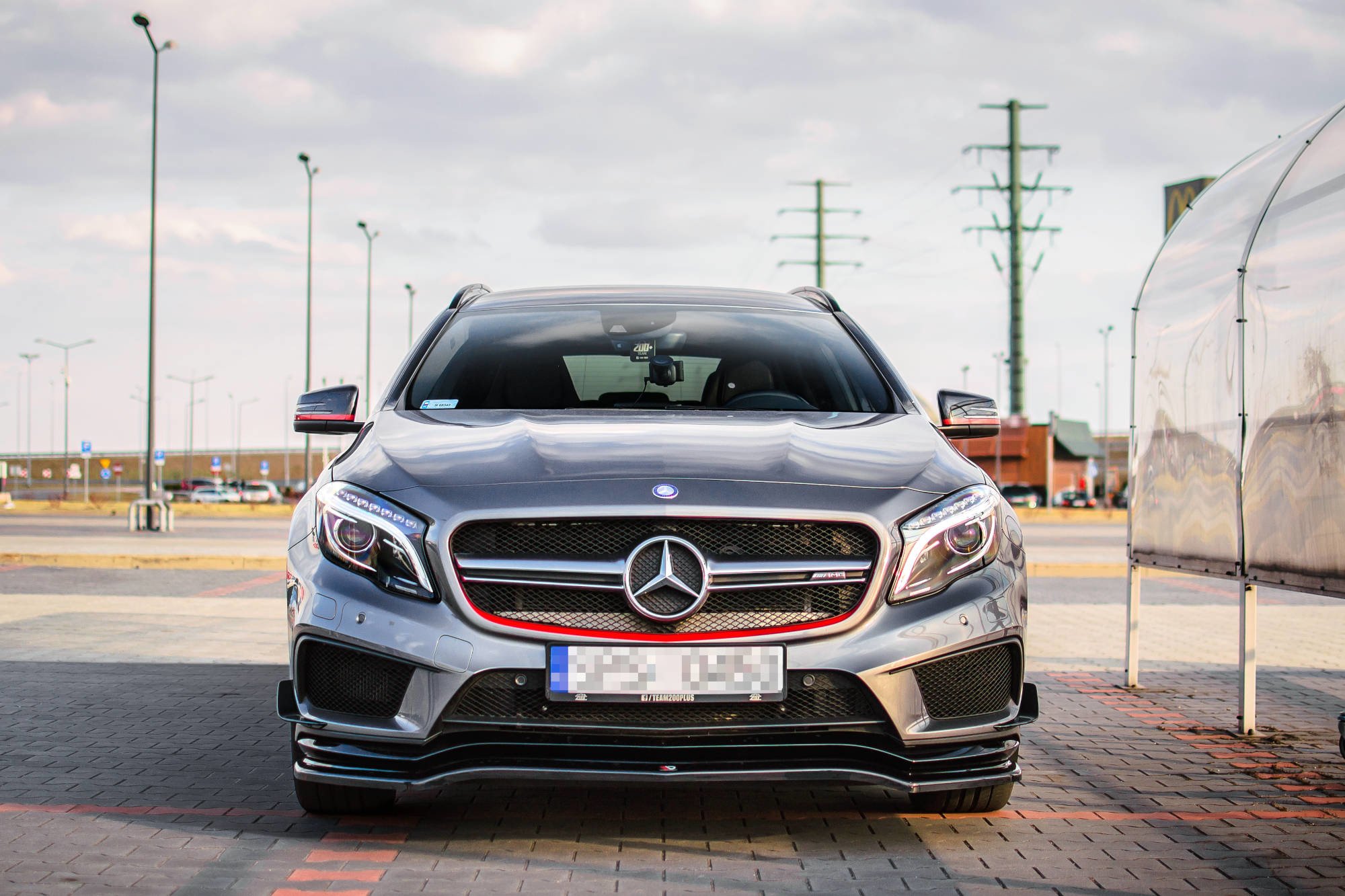 Front Splitter Mercedes-benz GLA 45 AMG SUV (X156) Pre-facelift (2014-2017) - 5