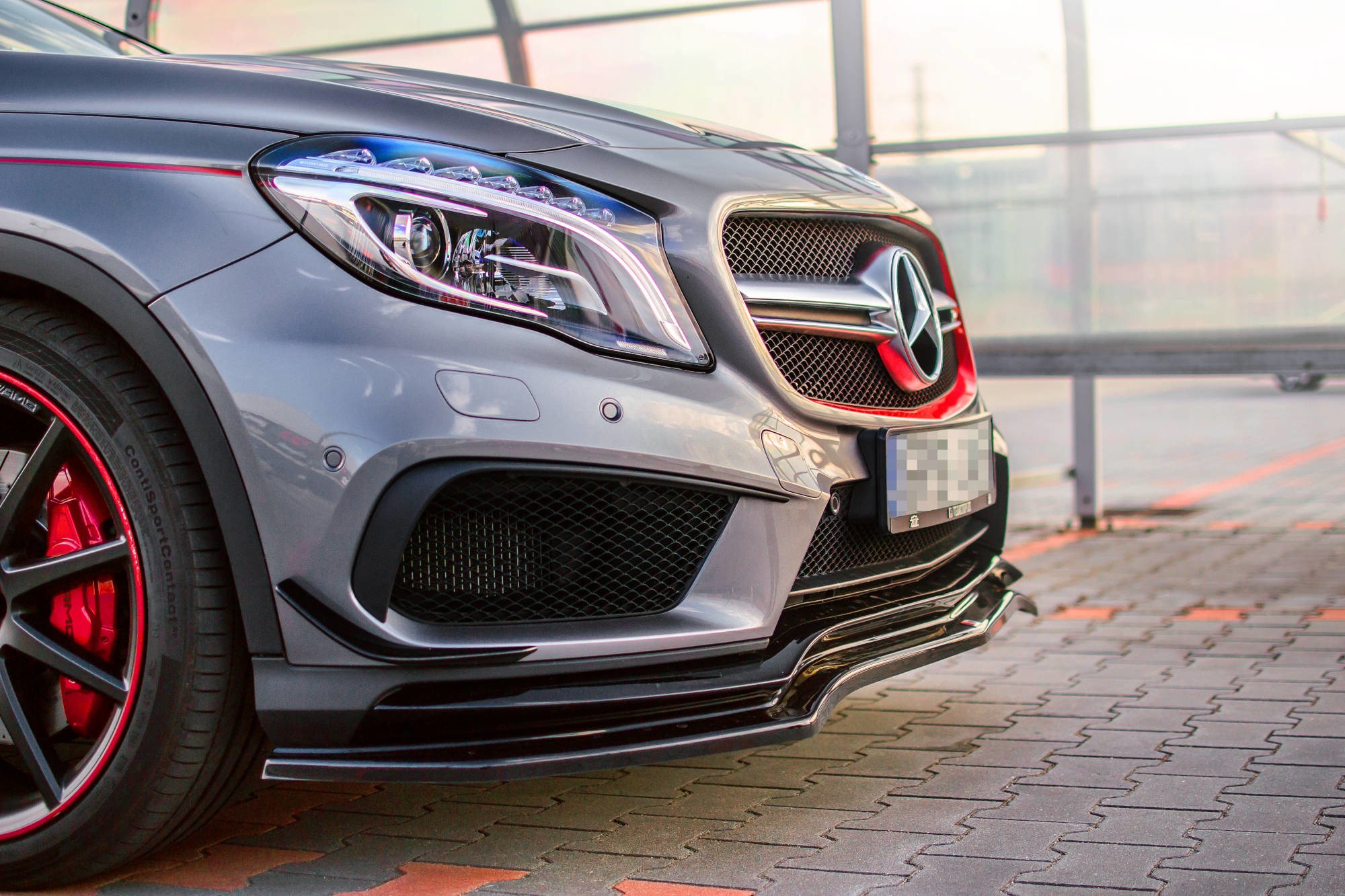 Front Splitter Mercedes-benz GLA 45 AMG SUV (X156) Pre-facelift (2014-2017) - 3