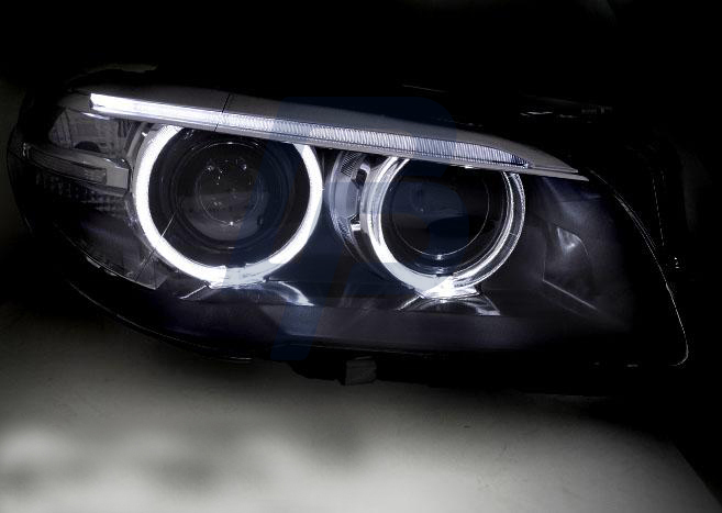 HEADLIGHTS BMW F10,F11 10-07.13 AE LED BLACK DRL - 3