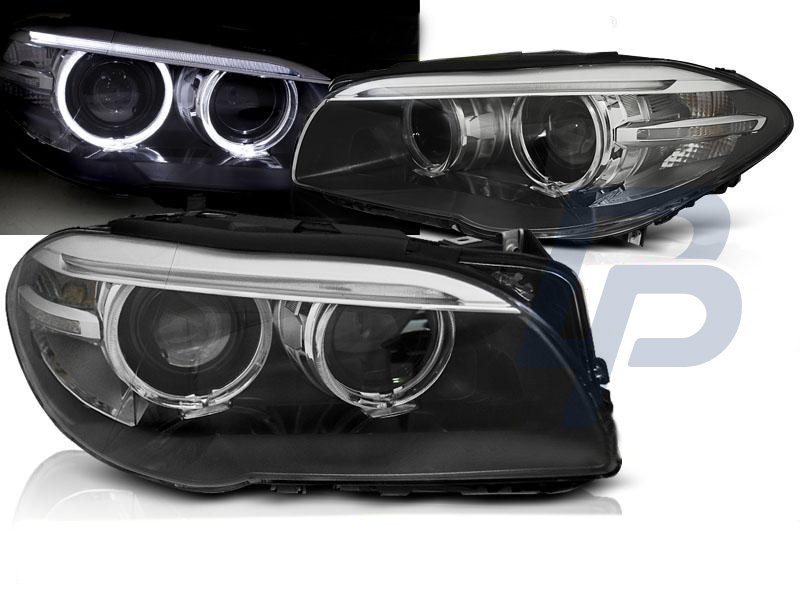 HEADLIGHTS BMW F10,F11 10-07.13 AE LED BLACK DRL - 5