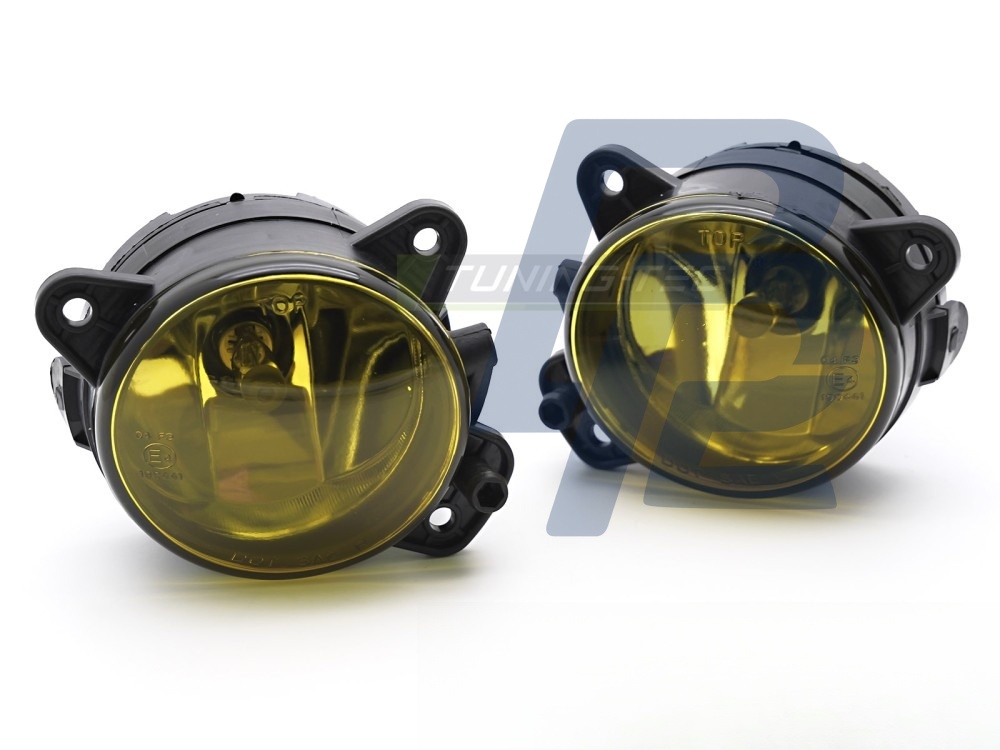 Fog Lights Yellow for VW Polo 2005–2009 / T5 2003–2009 / Crafter 2006–2011 / Touareg 2006–2010 Skoda Fabia 2004–2009 / Praktik / Roomster - 4