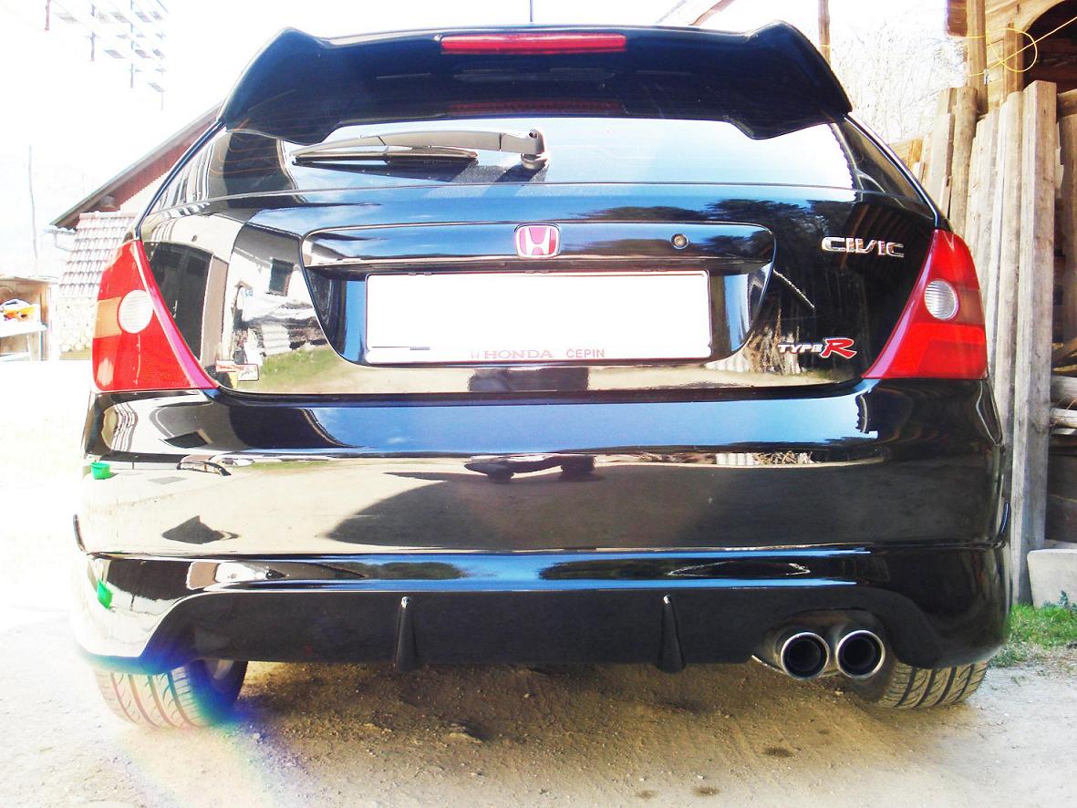 HONDA CIVIC 01-05 3D (+ TYPE-R) MUGEN JDM REAR BUMPERLIP - 6
