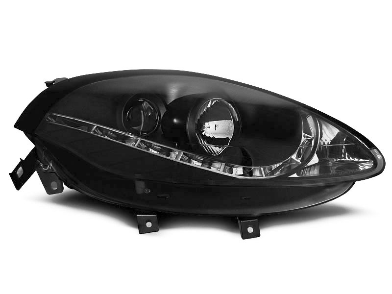 HEADLIGHTS FIAT BRAVO II 07- DAYLIGHT BLACK