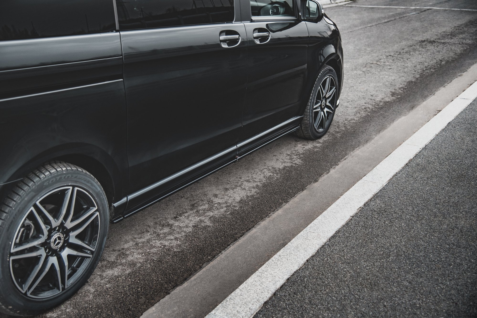 Side Skirts Diffusers Mercedes-Benz V-Class Long AMG-Line W447 - 4