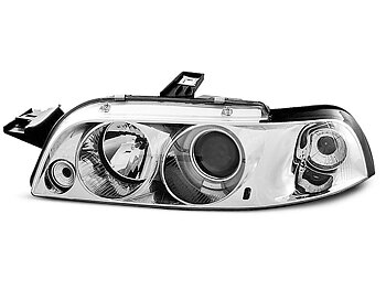 HEADLIGHTS FIAT PUNTO 1 11.93-09.99 ANGEL EYES CHROME