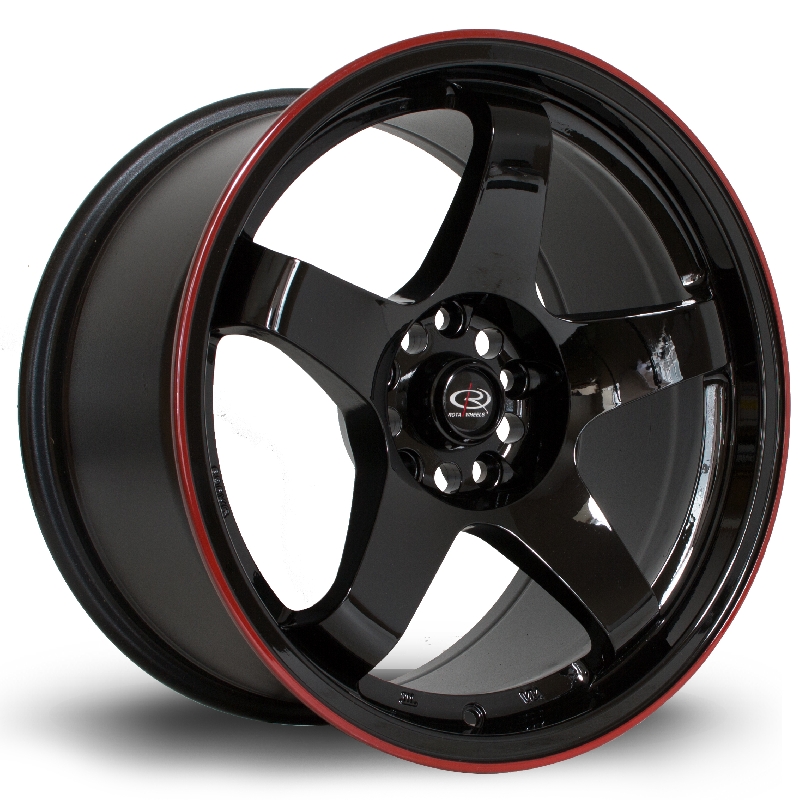 ROTA GTR/P45 17 INCH 9.5J 5X114 ET12 BLACKRLIP