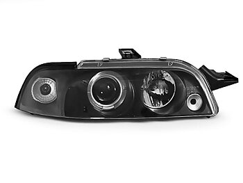 HEADLIGHTS FIAT PUNTO 1 11.93-09.99 ANGEL EYES BLACK