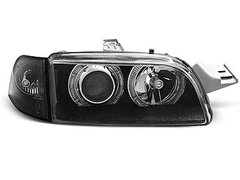 HEADLIGHTS FIAT PUNTO 1 11.93-09.99 ANGEL EYES BLACK