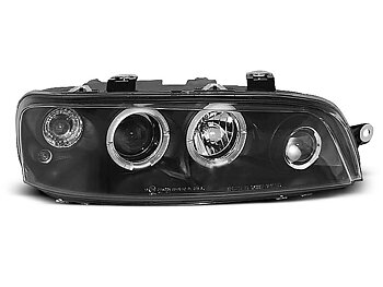HEADLIGHTS FIAT PUNTO 2 10.99-06.03 ANGEL EYES BLACK