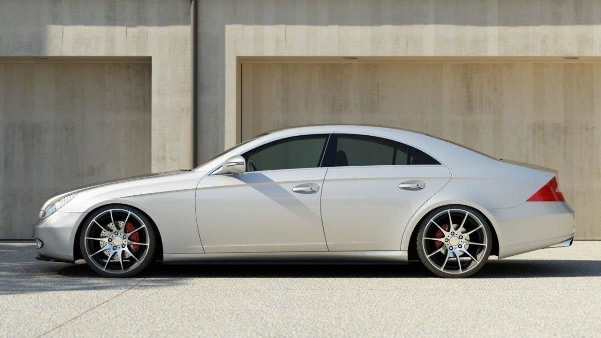 Side Skirts Diffusers Mercedes CLS C219 - 3
