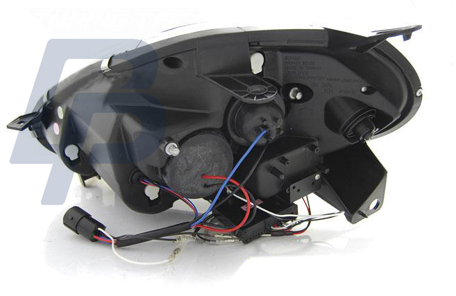 HEADLIGHTS FIAT PUNTO EVO 10.09-12 CHROME DRL LED - 2