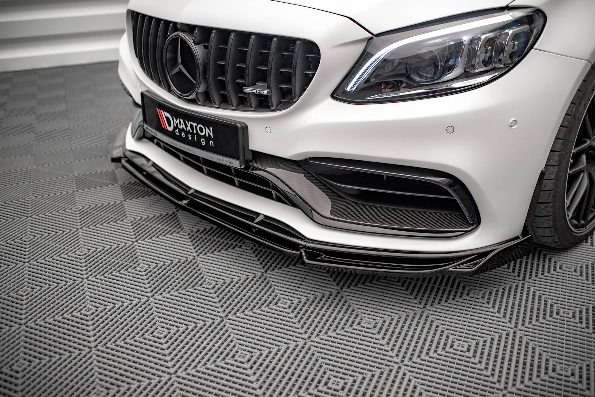 Front Splitter V.2 Mercedes-AMG C63 Coupe AMG Aero Pack C205 Facelift - 3