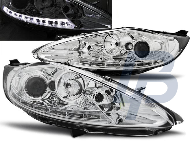 HEADLIGHTS FORD FIESTA MK7  08.08-09.12 DAYLIGHT CHROME - 2
