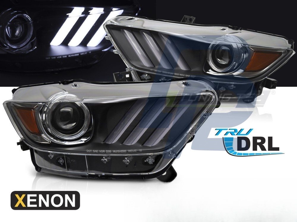 Xenon Headlights LED Black for Ford Mustang 2014–2017 - 5