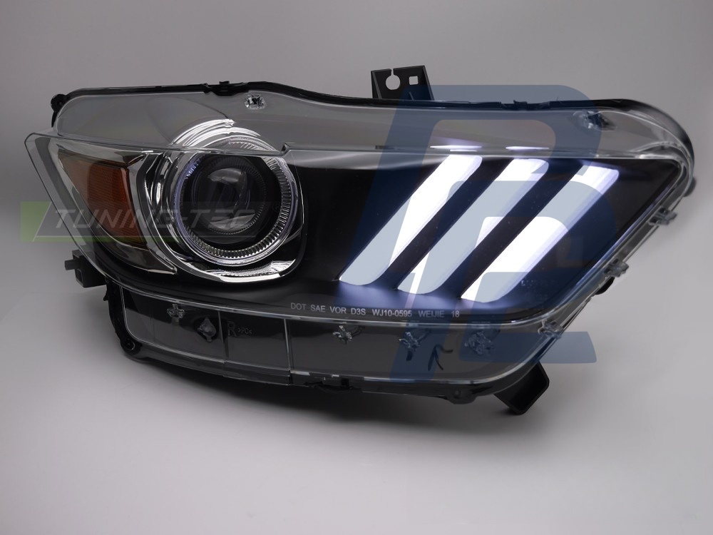 Xenon Headlights LED Black for Ford Mustang 2014–2017 - 3