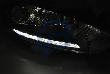HEADLIGHTS FORD FIESTA MK7 13- LED DRL BLACK
