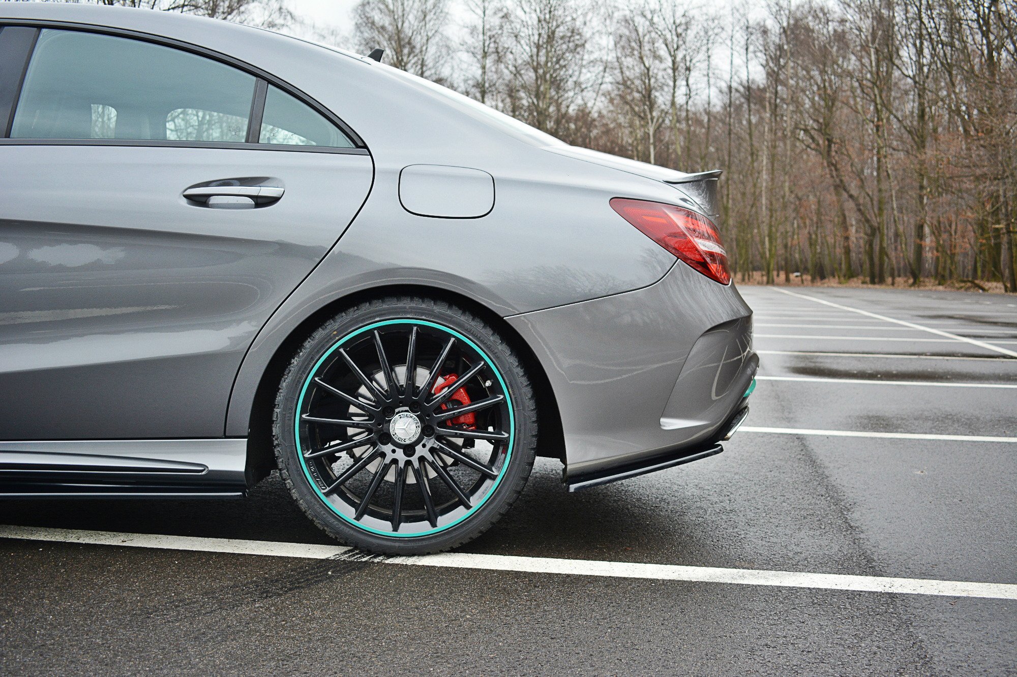 Rear Side Splitters Mercedes-Benz CLA C117 AMG-Line Facelift - 3