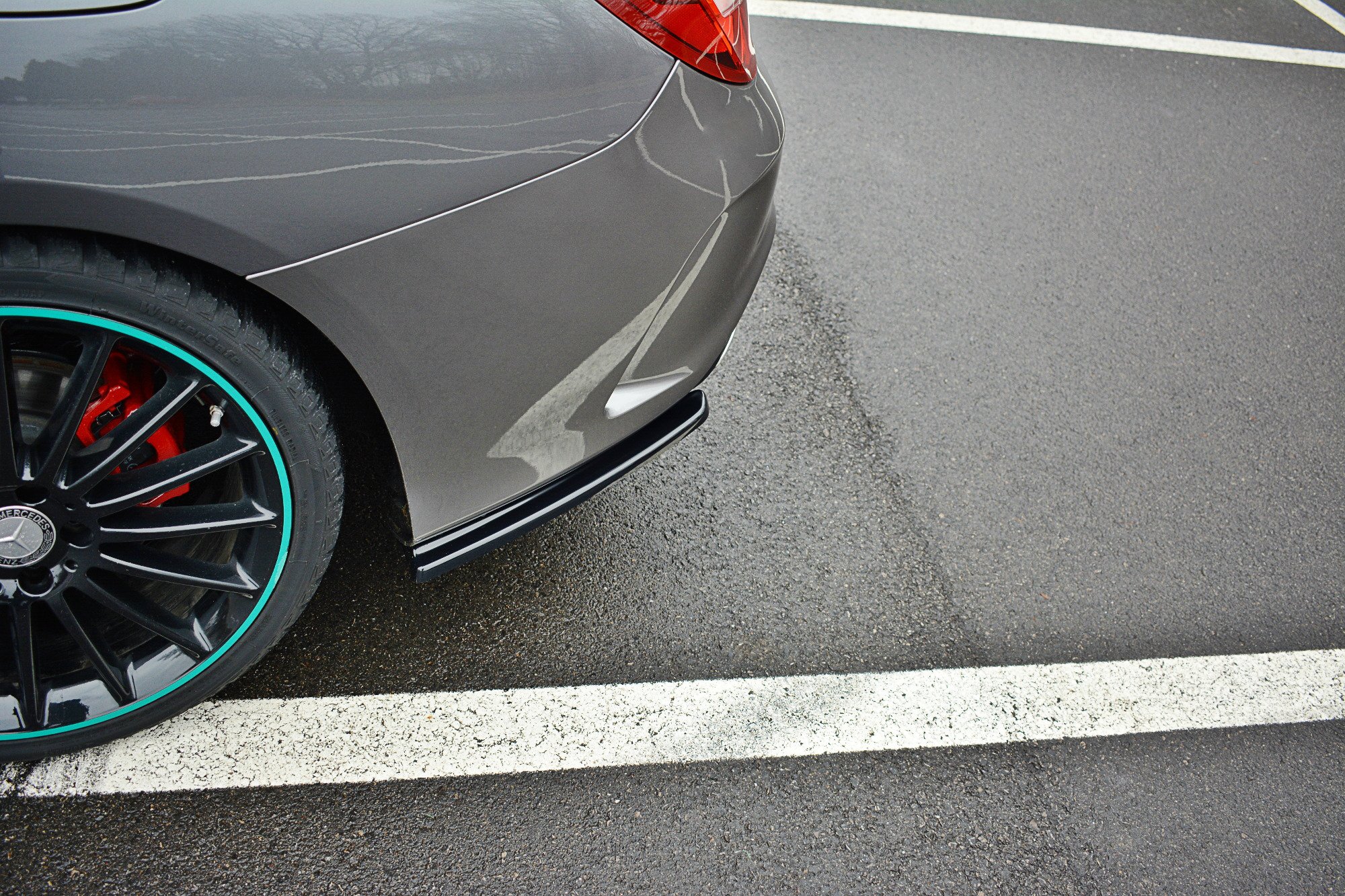 Rear Side Splitters Mercedes-Benz CLA C117 AMG-Line Facelift - 4
