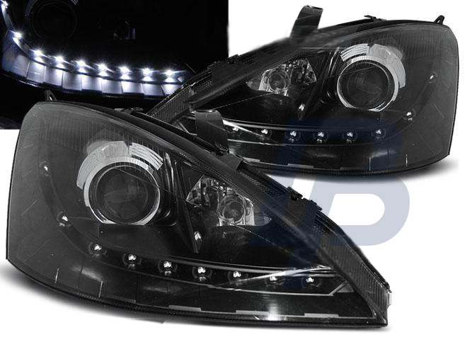HEADLIGHTS FORD FOCUS 11.01-10.04 DAYLIGHT BLACK - 2