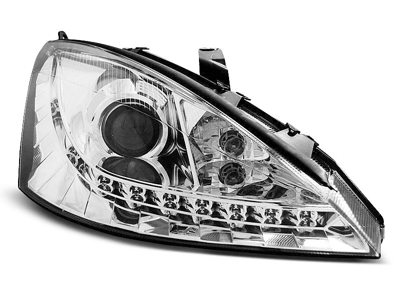 HEADLIGHTS FORD FOCUS 11.01-10.04 DAYLIGHT CHROME