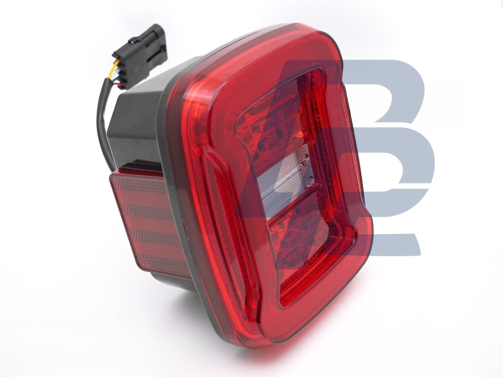 Tail Lights for Jeep Wrangler Yj 1991–1996 / Tj 1996–2006 Red/Clear LED - 3