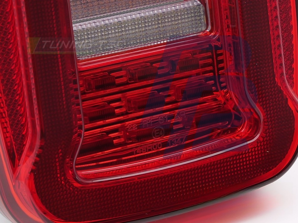 Tail Lights for Jeep Wrangler Yj 1991–1996 / Tj 1996–2006 Red/Clear LED - 2