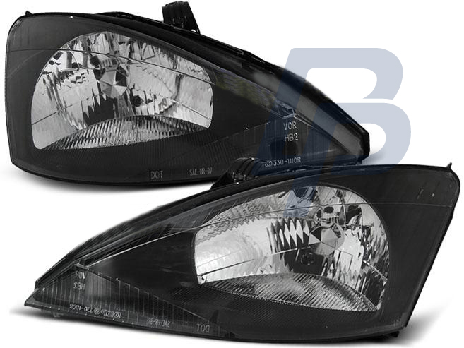HEADLIGHTS FORD FOCUS 10.98-10.01  BLACK - 2