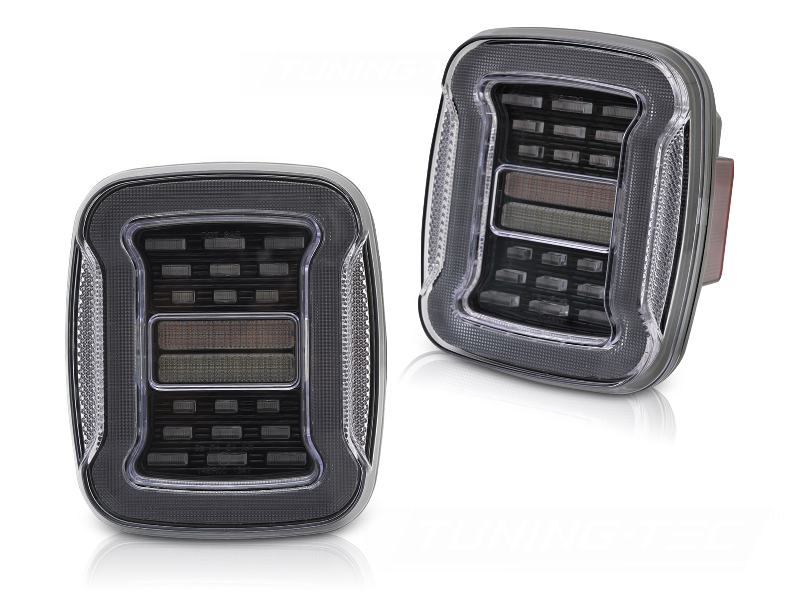 LED-BAKLYKTOR JEEP WRANGLER YJ 1991-1996 / TJ 1996-2006 VIT LED