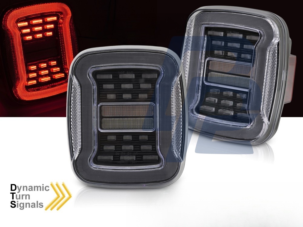 Tail Lights for Jeep Wrangler Yj 1991–1996 / Tj 1996–2006 White LED - 6