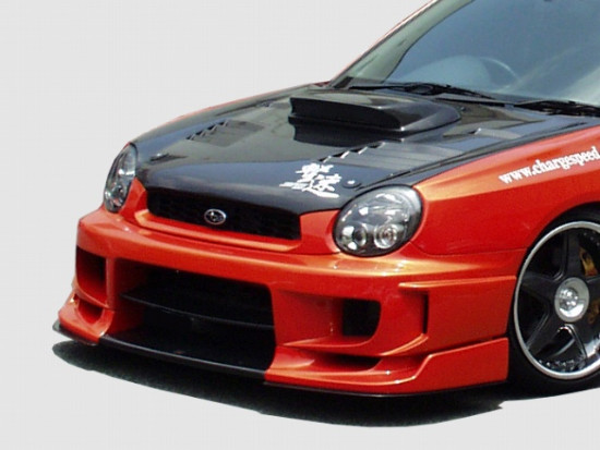 SUBARU IMPREZA GDA/B 00-03 CHARGESPEED CARBON HOOD -SCOOP - 2