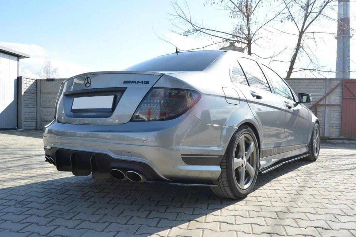 Rear Diffuser V.2 Mercedes C W204 Amg-line (Facelift) (2011-2014) - 3