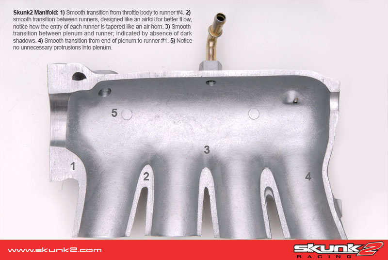 HONDA B18A/B18B//B20 PRO SERIES ALU INTAKE MANIFOLD SKUNK2 - 2