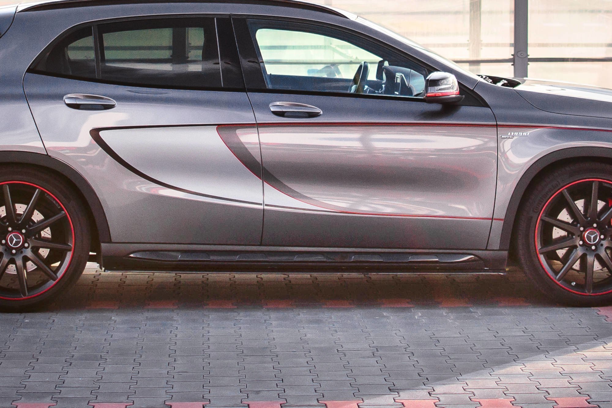 Side Skirts Splitters Mercedes-benz GLA 45 AMG SUV (X156) Pre-facelift (2014-2017)