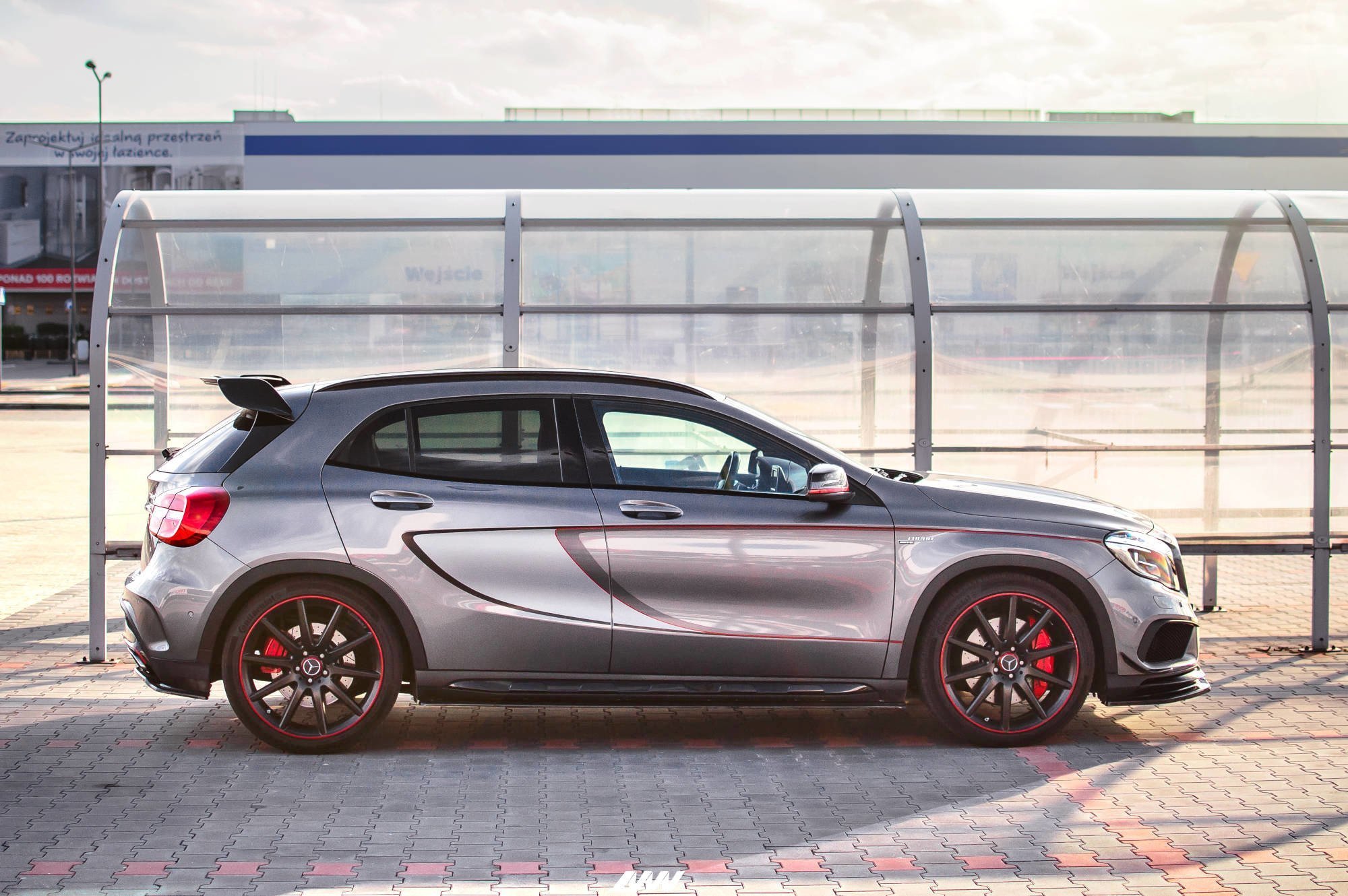 Side Skirts Splitters Mercedes-benz GLA 45 AMG SUV (X156) Pre-facelift (2014-2017) - 3