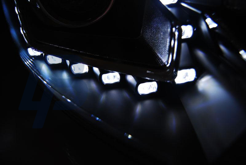 HEADLIGHTS FORD FOCUS MK3 11- 10.14 DAYLIGHT BLACK - 2