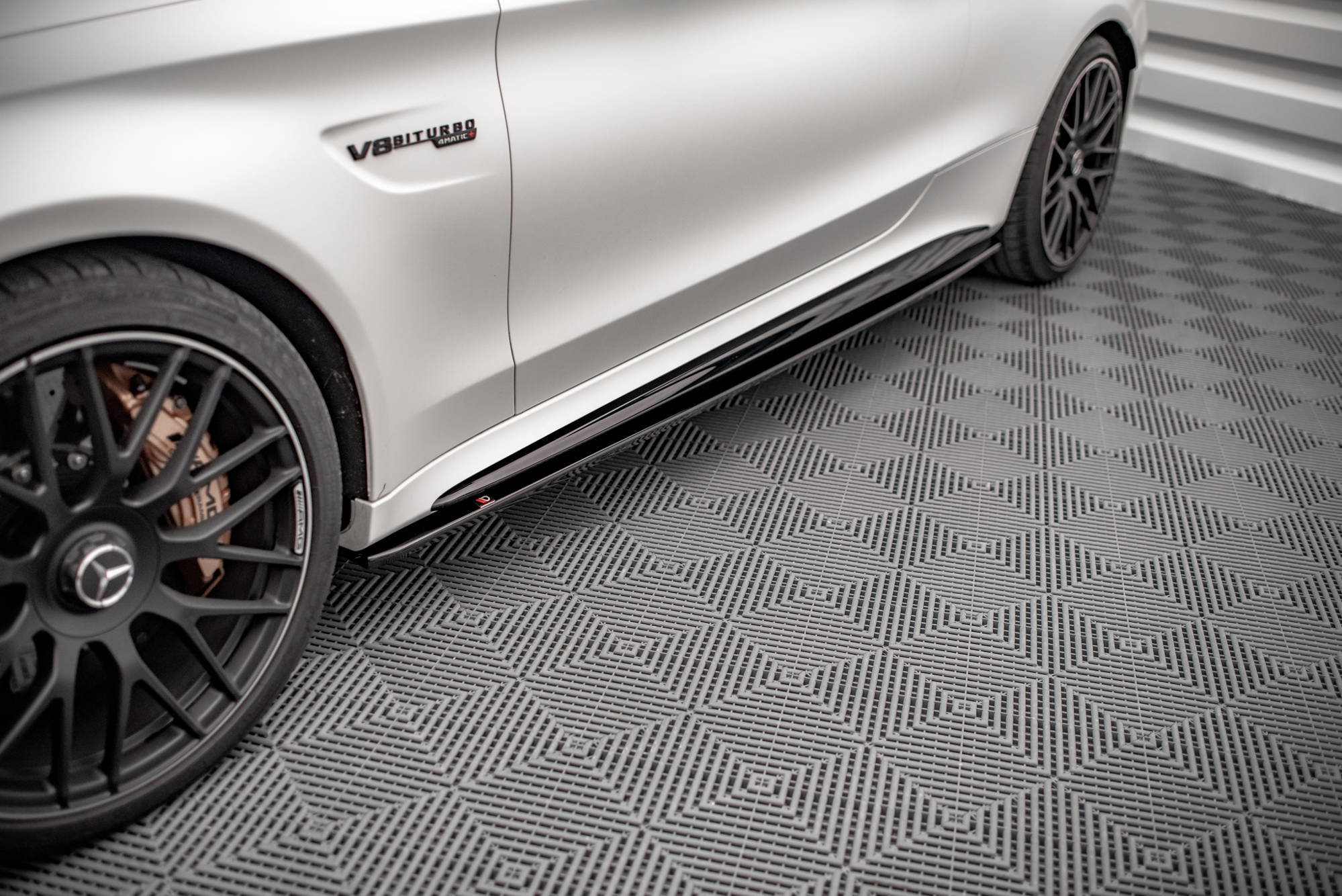 Side Skirts Diffusers V.1 Mercedes-AMG C 63AMG Coupe C205 Facelift - 2